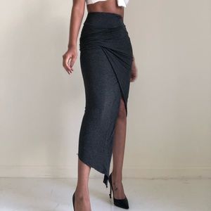 Grey Jersey Skirt